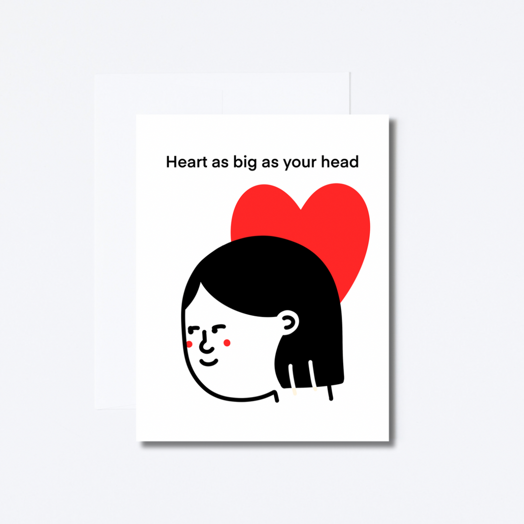Big Head Greeting Card