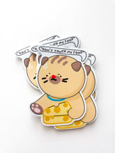 Load image into Gallery viewer, Don’t Touch My Food Cat Sticker