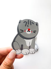 Load image into Gallery viewer, Gray Tabby Cat Sticker