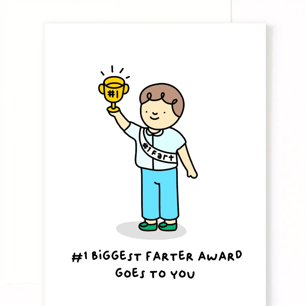 #1 Farter Award Greeting Card