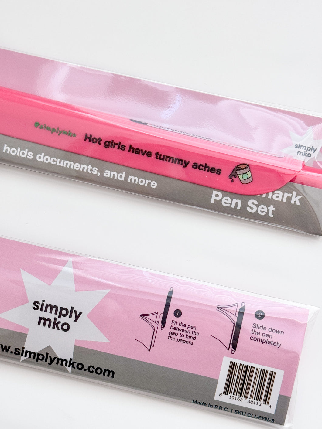 Salmon Pink Bookmark Pen