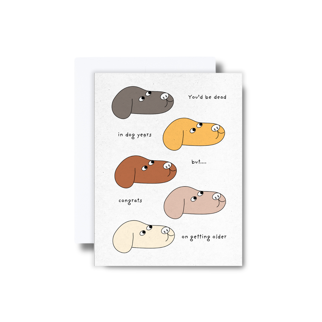 Dog Years Greeting Card