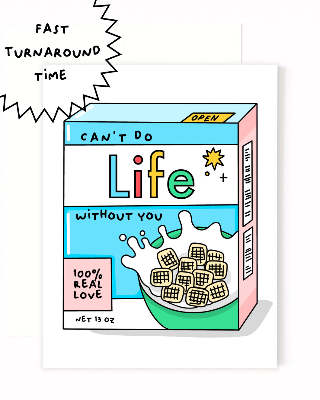 Life Cereal Greeting Card
