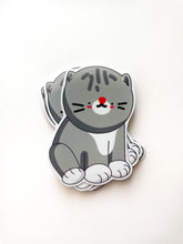 Load image into Gallery viewer, Gray Tabby Cat Sticker
