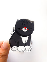 Load image into Gallery viewer, Black Tabby Cat Sticker
