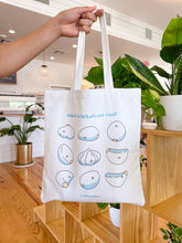 Load image into Gallery viewer, Garlic Is Friends Not Food Tote Bag
