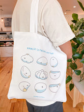 Load image into Gallery viewer, Garlic Is Friends Not Food Tote Bag
